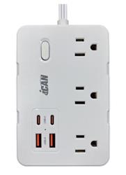 iCAN 6 QT660-CU 6 Outlets Surge Protector with 2 USB-A and 2 USB-C(Open Box)