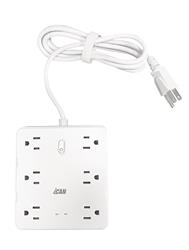iCAN 12 Outlets Surge Protector with 2 USB-A and 1 USB-C, 5ft Cord(Open Box)