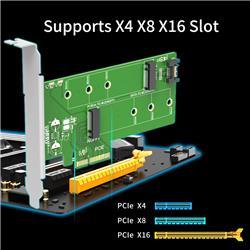 Maiwo PCI-Express Card, PCIE TO M.2 PCIe SSD & M.2 SATA SSD(Open Box)