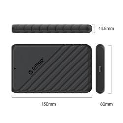 Orico 25PW1 War USB3.1 Gen1 Type-C 2.5" SATA HDD/SSD Enclosure with 5Gbps Speed , Black(Open Box)