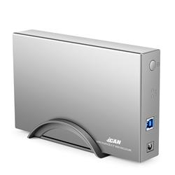 iCAN RSH-339 3.5" USB 3.0 SATA III Hard Drive Enclosure with Max Speed 6Gbps, Sliver(Open Box)