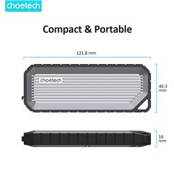 Chotech MSE004 USB3.2 Chips Compatible M.2 NVME / SATA SSD Protocaol 10Gbps Transfer Speed SSD Enclosure wih IP65 water-Proof a