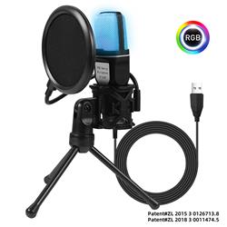 YANMAI RGB High Sensitivity Condenser Microphone, Black