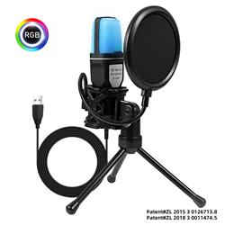 YANMAI RGB High Sensitivity Condenser Microphone, Black