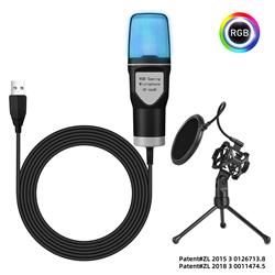 YANMAI RGB High Sensitivity Condenser Microphone, Black