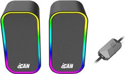 iCAN SG-285-BK PC Gaming Speaker