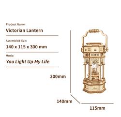 ROKR 3D Wooden Puzzle,Victorian Lantern Music Box (LK601)