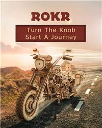 ROKR 3D Wooden Puzzle,Cruiser Motorcycle,DIY Enthusiasts