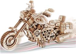 ROKR 3D Wooden Puzzle,Cruiser Motorcycle,DIY Enthusiasts