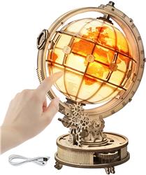 ROKR 3D Wooden Puzzle,Luminous Globe,Perfect Gift Collection