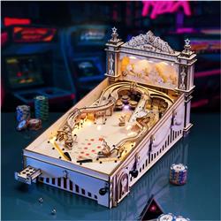 ROKR 3D Wooden Puzzle,3D Pinball Machine,Live Sound and Light Effects