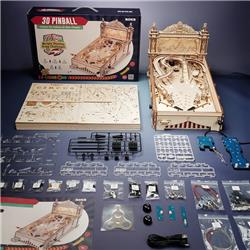 ROKR 3D Wooden Puzzle,3D Pinball Machine,Live Sound and Light Effects