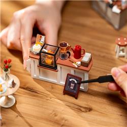 ROKR 3D Wooden Puzzle,Cafe Miniature House Coffee Shop,Perfect Gift