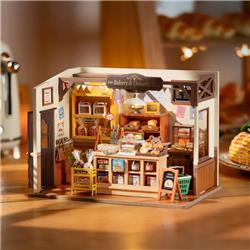 ROKR 3D Wooden Puzzle,Becka's Baking House DIY Miniature House Kit