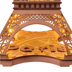 ROKR 3D Wooden Puzzle,Night of the Eiffel Tower Puzzle,Christmas Gift