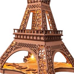 ROKR 3D Wooden Puzzle,Night of the Eiffel Tower Puzzle,Christmas Gift