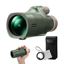 K&F Concept 12*50 BAK4 High-Definition Monocular with AKA Dovetail Slot Army Green for Adults Kids