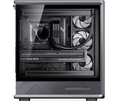 JONSBO - D401 Black ATX Gaming PC Case, prend en charge le double refr