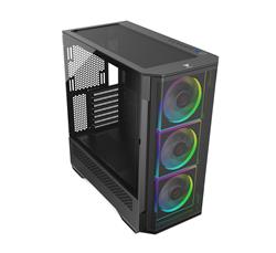 Armoury C802B Tempered Glass Mid-Tower EATX PC Case 3ARGB Fans and ARGB Controller Included -Black