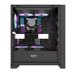 DarkFlash 462 mm * 230 mm * 396 mm Latéale gauche Mid Tower Noir