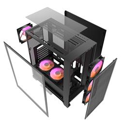 DarkFlash 462 mm * 230 mm * 396 mm Latéale gauche Mid Tower Noir