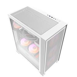DarkFlash DRX70 Mesh ATX PC Case, 4x ARGB Fans Included, White