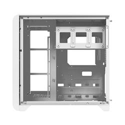 DarkFlash L280 Curve Panoramic ATX Computer Case, White