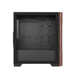 Armoury A08 Micro ATX Case, Wood Front Panel, Black