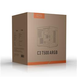 PCCOOLER C3T500 ARGB PC Case Mid Tower Desktop Computer Gaming Case