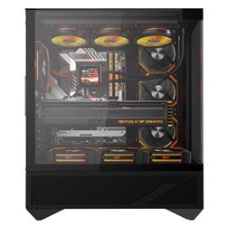 DarkFlash DY460 Luxury ATX PC Case, 4x ARGB Fans Included, Black