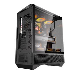 DarkFlash DY460 Luxury ATX PC Case, 4x ARGB Fans Included, Black