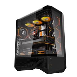 DarkFlash DY460 Luxury ATX PC Case, 4x ARGB Fans Included, Black