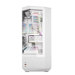 DarkFlash DY460 Luxury ATX PC Case, 4x ARGB Fans Included, White