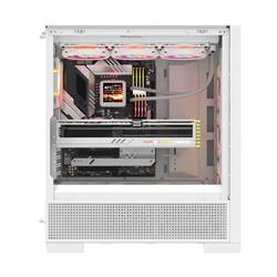 DarkFlash AIR  Nova  E-ATX PC Case , 3x Fans Included ,White