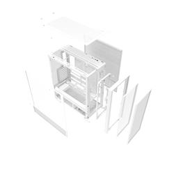 DarkFlash AIR  Nova  E-ATX PC Case , 3x Fans Included ,White
