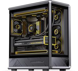 JONSBO - D401 Black ATX Gaming PC Case, prend en charge le double refr
