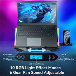 ICAN Gaming Laptop Cooling Pad with 8 Cooling Fans, for Laptop 15-17.3