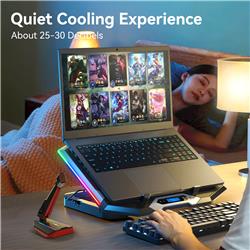 ICAN Gaming Laptop Cooling Pad with 8 Cooling Fans, for Laptop 15-17.3