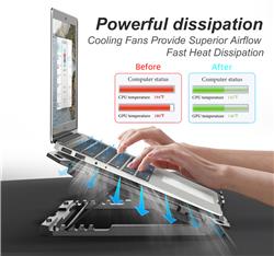 ICAN  Laptop Cooling Pad with 6 Cooling Fans,for Laptop 15-1 K21