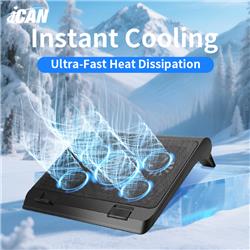 ICAN  Laptop Cooling Pad with 5 Cooling Fans,  for Laptop 15-17.3 Lnch