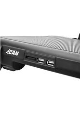 Support de refroidissement pour ordinateur portable ICAN avec 5 ventilateurs, pour ordinateur portable de 15 à 17,3 pouces