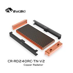 Radiateur Bykski série RC 240 mm x 30 mm, 120 mm x 2, double ventilateur