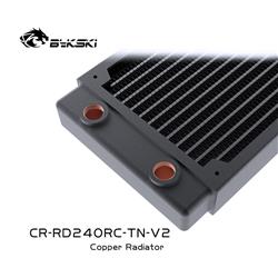 Radiateur Bykski série RC 240 mm x 30 mm, 120 mm x 2, double ventilateur