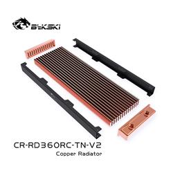 Bykski 360mm x 30mm RC Series Radiator, 120mm x 3, Triple Fan Black