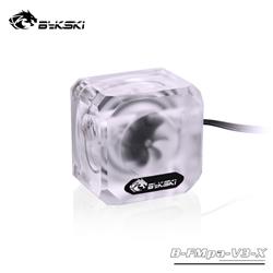 Indicateur de débit Bykski à 3 voies – Givré avec RVB adressable 5 V (RBW)(Open Box)