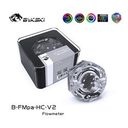 Indicateur de débit Bykski à 6 faces avec RVB adressable 5 V (RBW)