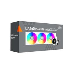 Refroidisseur liquide pour processeur PCCOOLER DA360 PRO ARGB, refroidissement par eau tout-en-un 360 mm