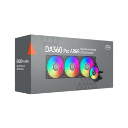 Refroidisseur liquide pour processeur PCCOOLER DA360 PRO ARGB, refroidissement par eau tout-en-un 360 mm