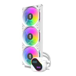 DarkFlash DO360 360mm Liquid AIO CPU Cooler with LCD Screen, White