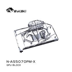 Bloc d'eau et plaque arrière pour carte graphique Bykski Full Cover pour ASUS RTX 5070